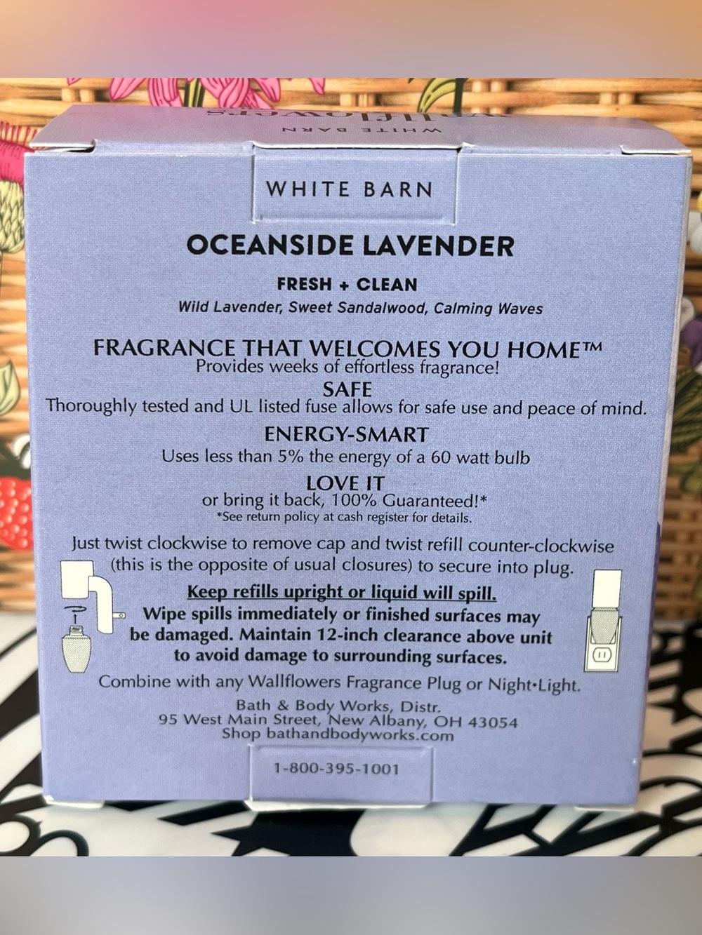 🌻 White Barn Bath Body Works Oceanside Lavender Wallflowers Refill Duo New Box - Picture 2 of 2
